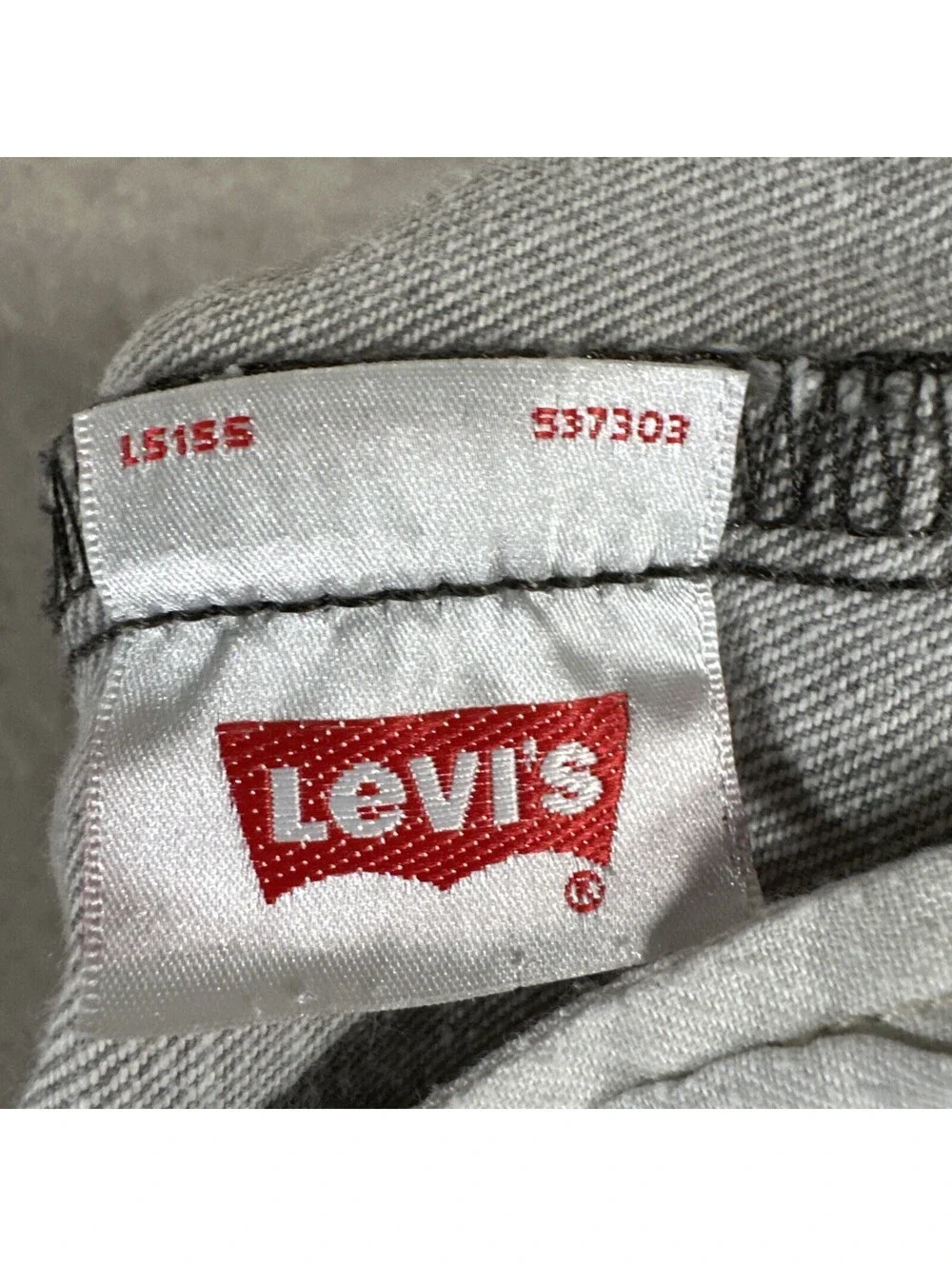LEVI'S 501 Original Fit Jeans Men's 34 (32x31) Button Fly Gray Cotton Denim
